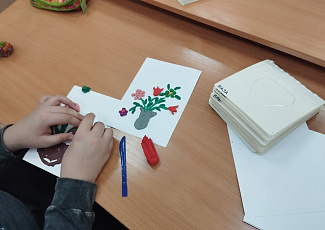 Для детей проведено творческое занятие «День весенний»